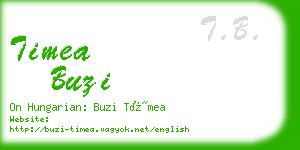 timea buzi business card